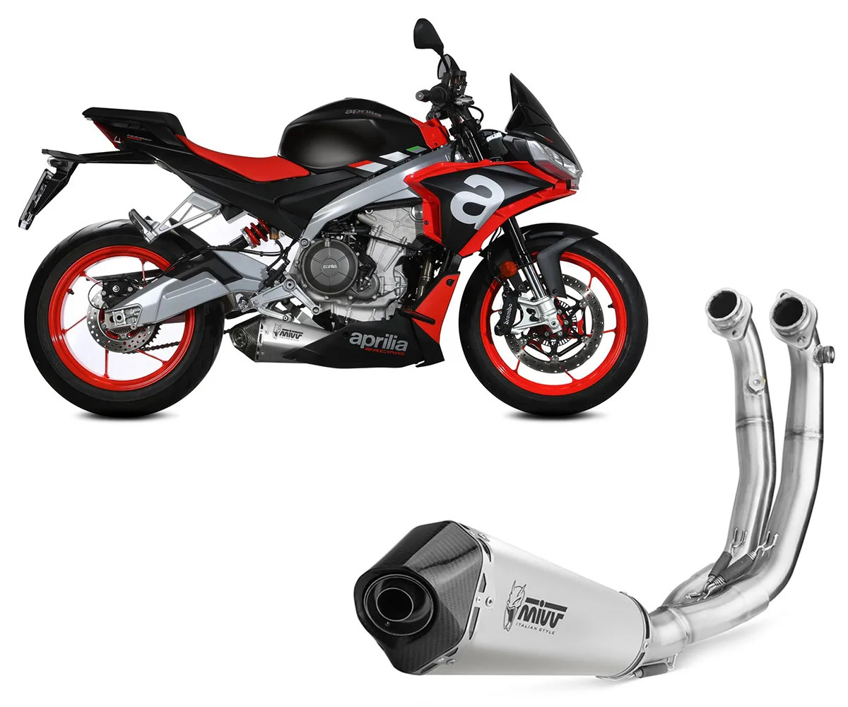 Complete Exhaust MIVV DELTA RACE Steel for APRILIA TUONO 660 2021 > 2024