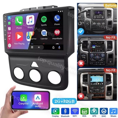 Android 13 Car Stereo Radio Carplay 2+32G For Dodge Ram 1500 2500 3500 2013-2018