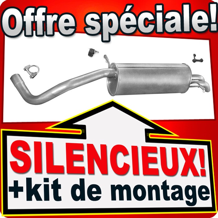 Silencieux arrière pour Seat Cordoba en acier haute durabilité thermique