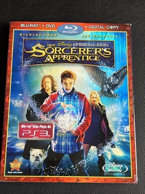 The Sorcerer's Apprentice Blu-ray + DVD Combo 3-Disc Set Nicolas Cage Slipcover