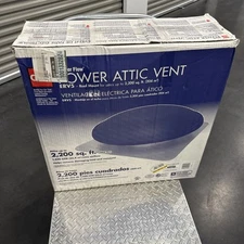 NEW Master Flow 1250 CFM Weathered Wood Power Roof Mount Attic Fan