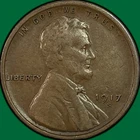 1917-S Lincoln Wheat Cent Extremely Fine XF Coin #40058