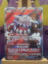 Pokémon TCG Heatran GX Full Art Ultra Rare Card Unified Minds 216/236 Holo