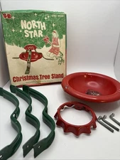 Vintage North Star Christmas Tree Stand with Original Box S-B MFG. Co. Milwaukee