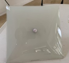 Modern White Frosted Glass Square Ceiling Lig...