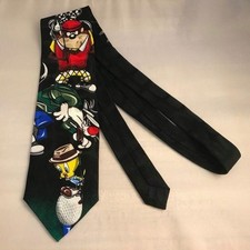 1164 MEN'S TWEETY BIRD CARTOON NOVELTY GOLF THEME, NECKTIE 58 in X 3.5 in