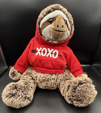 DAN DEE Valentine s Day Sloth Plush 18 Stuffed Animal - XOXO Red Hoodie