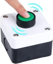 Push Button Switch Station Box, ABS Weatherproof Momentary Switch, One Push Butt