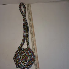 Zanies Poly/Cotton Monkeys Fist Knot Rope Dog Toy - 16-Inch