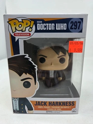 Funko Pop! Television: Jack Harkness #297 Hot Topic Exclusive NIB Figure Dr Who
