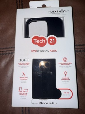 Tech 21 Evocrystal Kick for Apple iPhone 14 Pro Case Obsideian Black New