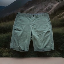 J. Crew Shorts Men's 35 Green Stretch Chino 10.5 Inseam Preppy Classic NWT