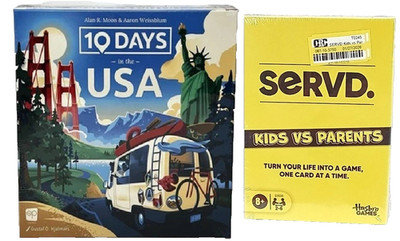 The Op Games 10 Days in the USA Board Game + Bonus  SERVD