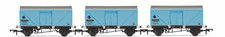 Hornby R60115 12T Fish Van Three Pack BR - Era 6 OO Gauge