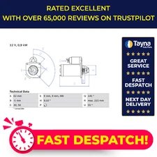 Starter Motor fits CITROEN BERLINGO 1.1 1.4 1.6 96 to 11 Bosch 5802A0 9609313280