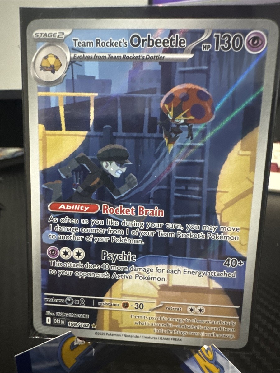 Team Rocket's Orbeetle 198/182 Sv10: Destined Rivals Holo | eBay