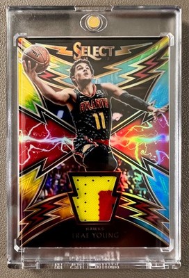 Trae Young 2018-19 Panini Select Basketball Tye Die Rookie Patch #SP-TYG /25 SP