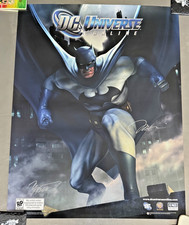 JIM LEE Z autografem Pełnowymiarowy plakat DC UNIVERSE ONLINE Plus Yuri Lowenthal