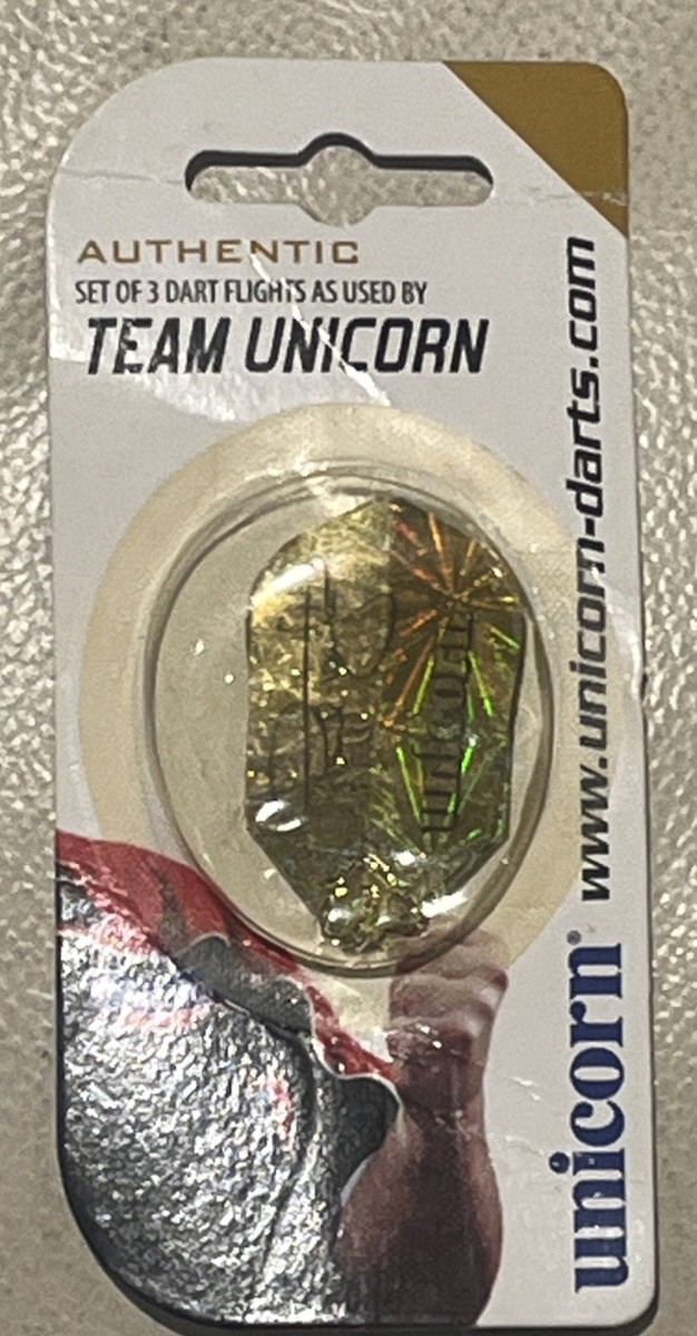1 set of rare unicorn gold Phil Taylor Workd Champion Slim Flights