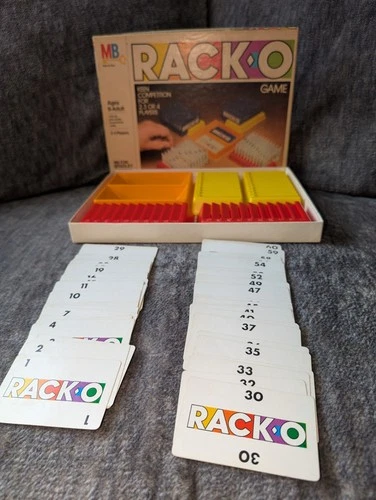 VTG 1980 Milton Bradley RACK-O-CARD Game Complete/CIB! Made USA! Free Shipping!