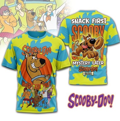 Scooby-Doo America s 250th Semiquincentennial T-Shirt 1776-2026 3D All Over Prin