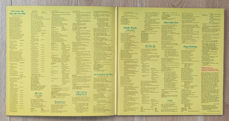 Vinyle 33t LP Stevie Wonder - Hotter than July (1980 - Motown) - Photo 3/4