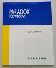 Paradox For Windows Quick Reference Borland Version 1.0