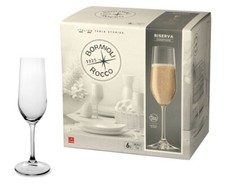 Set 6 Calici riserva in vetro champagne 20 cl bormioli SPUMANTE CHAMPAGNE