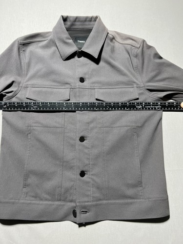 NEW THEORY MEN'S RIVER NEOTERIC TWILL DARK GREY JACKET SIZE S Defected - Picture 16 of 21