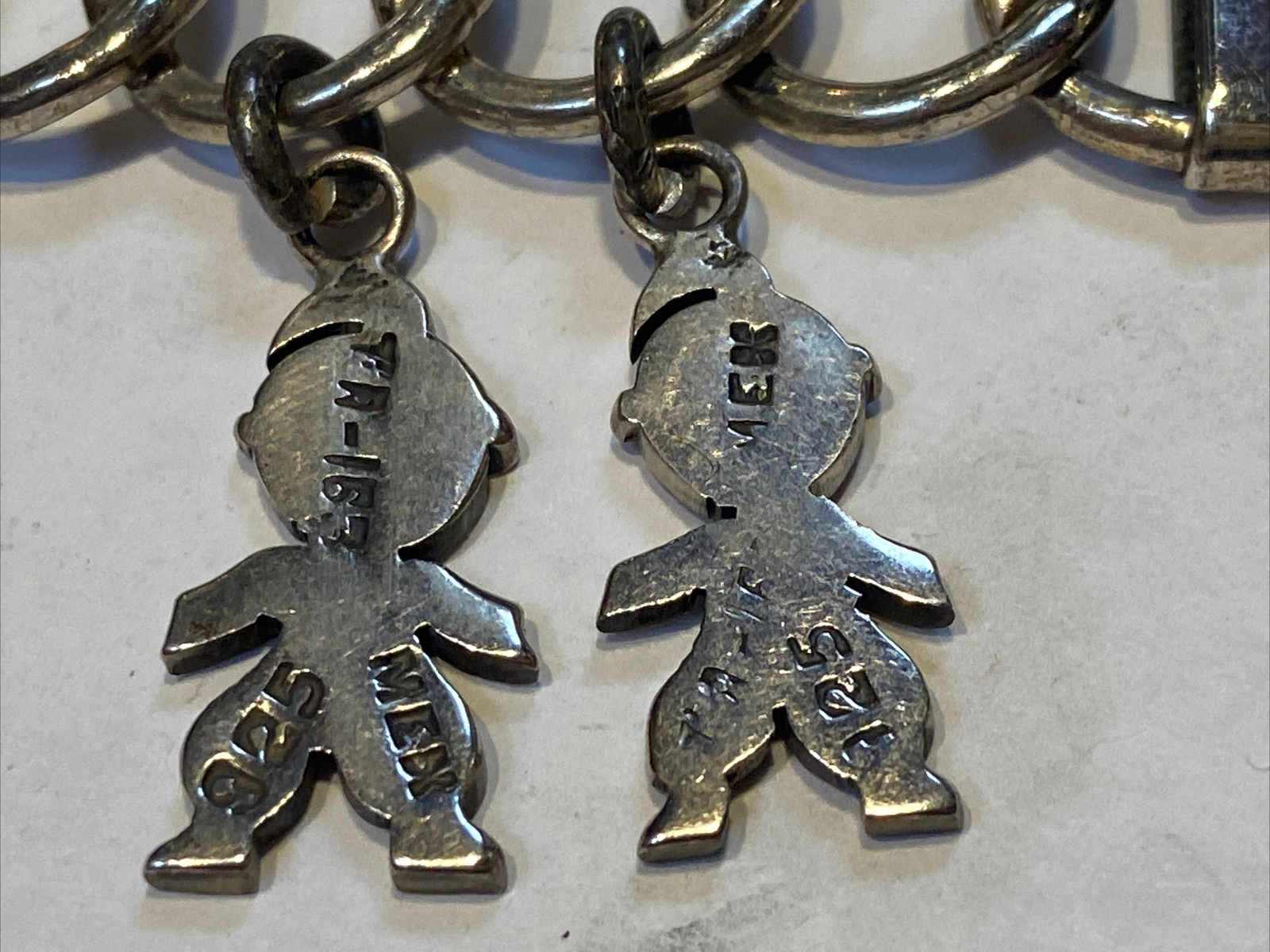 Adorable Solid Sterling Silver Pin With Interconn… - image 8