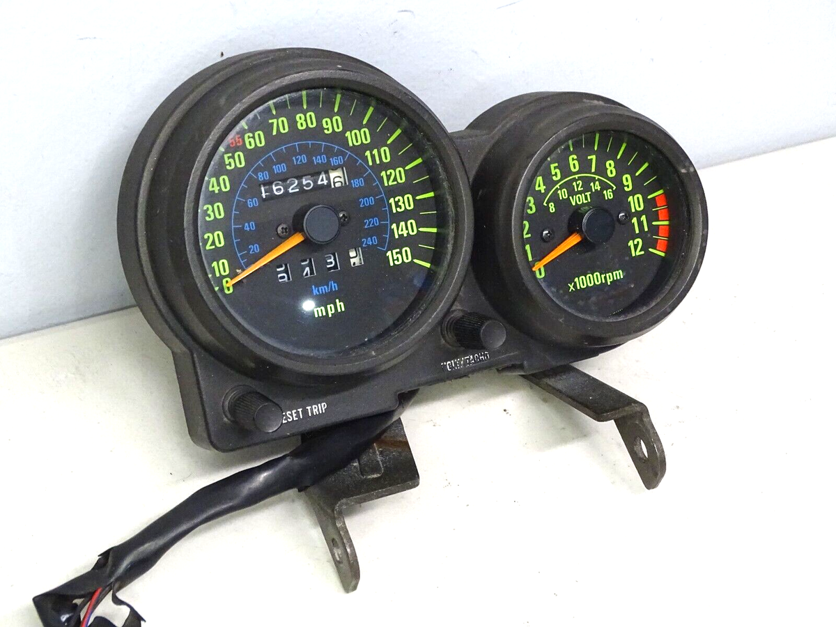 ®︎®︎ 1983 Kawasaki ZX750 Gauge Cluster Speedometer Tachometer | eBay