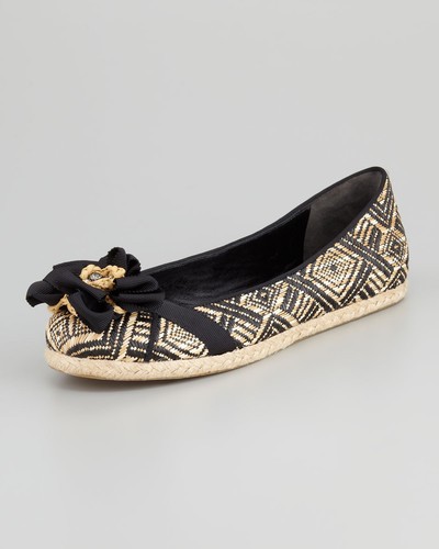 NUOVE scarpe Vera Wang Lavanda Eri Basketweave Rafia Espadrillas Flat Black taglia 6M - Foto 2 di 12