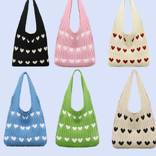 Crochet Tote Bag, Mesh Beach Bag Knit Summer Hobo Bag Vacation Boho Tote Bag