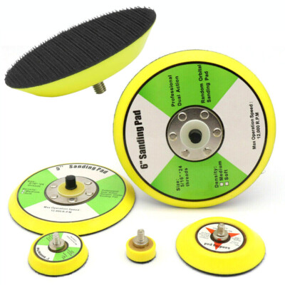 4'' 5'' 6'' Hook & Loop Polishing Backing Pad Sanding Angle Grinder M8 Male Thread