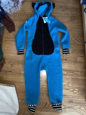 NWT Weedo Funwear MONDO MONSTER TEDDY FLEECE JUMPSUIT Youth Small