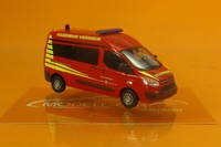 Busch 52510 Ford Transit Custom Bus Feuerwehr Viernheim 1:87 Neu