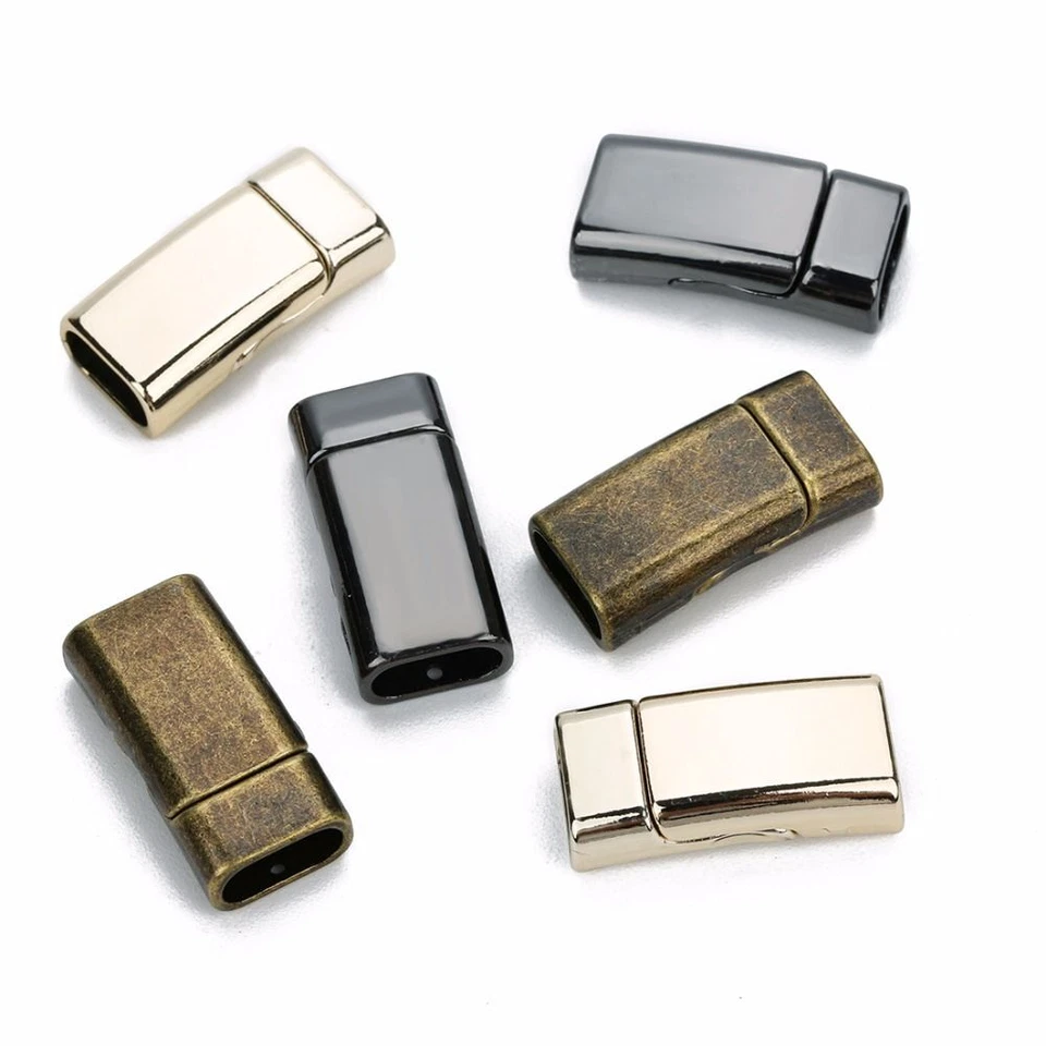 Magnetic Clasps Bracelets Connector End Clasp Flat Leather Cord Buckle 1-10Pcs - Image 4 of 4