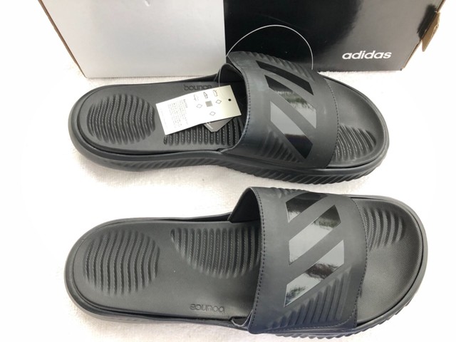adidas alphabounce slides black