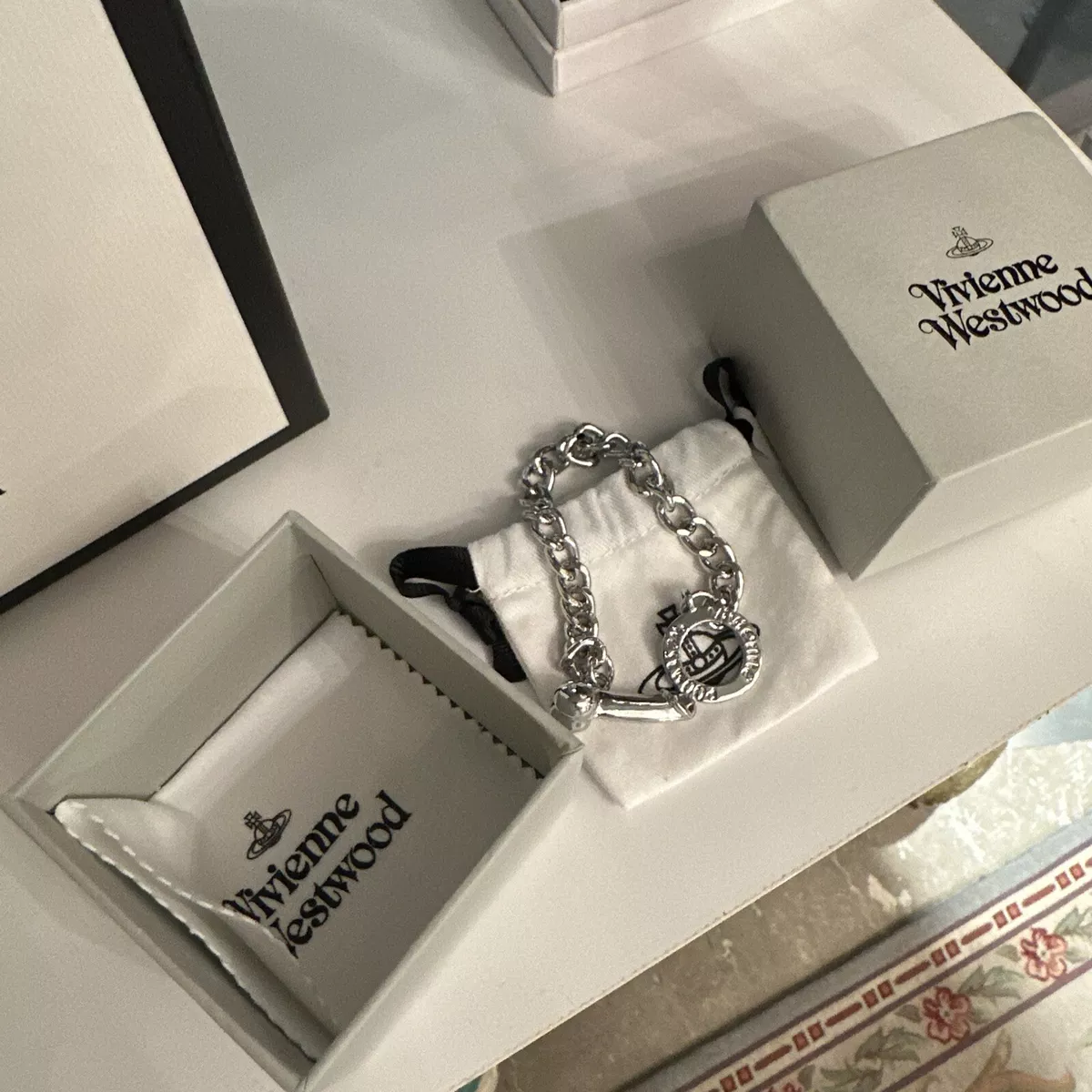 Vivienne Westwood Silver Tone Penis Bracelet