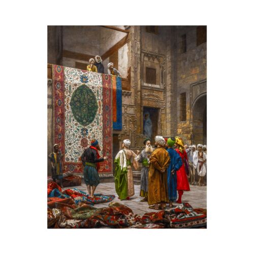 Jean-Leon Gerome, The Carpet Merchant, 1887, Semi-Metallic Gloss, 24" x 30" - Bild 1 von 10