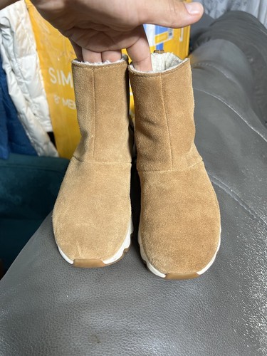 Sorel Slouch Kinetic Ankle Boot Comfort Casual Snow Camel Brown Women’s Sz 5 - Picture 8 of 9
