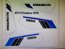 Yamaha DT175 Enduro 1979 komplettes Aufkleberset