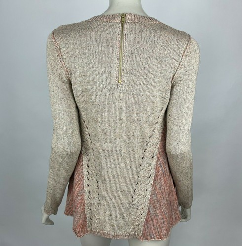 Anthropologie Moth Anita Cable Knit Swing Sweater Long Sleeve Pullover Women XS - Picture 2 of 12
