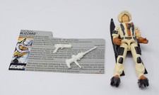G.I. Joe 1988 Hasbro ARAH Blizzard Arctic Attack Soldier Complete w/ File Card