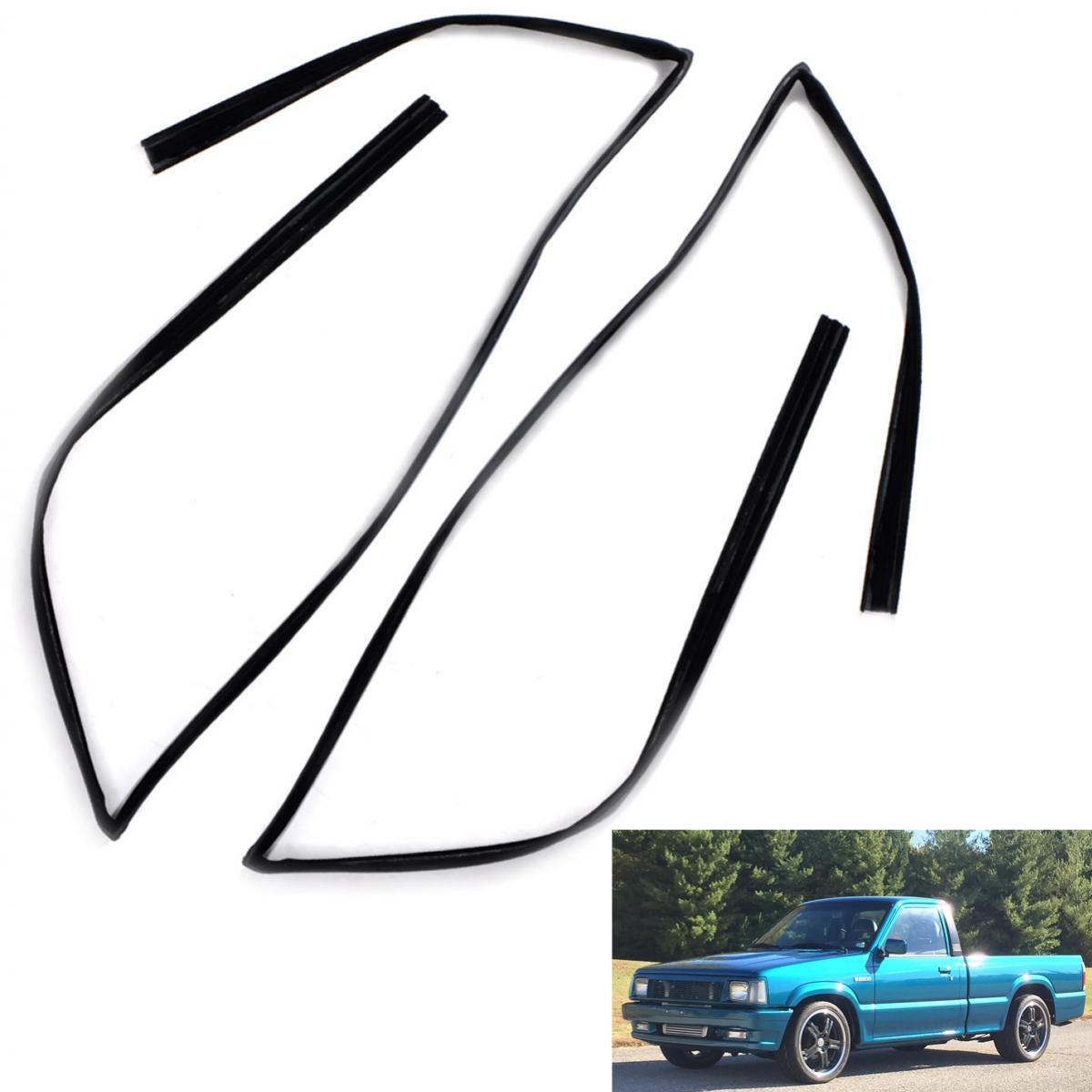 Window Glass Run Channel Seal Pair Direct Fit For Mazda B2000 