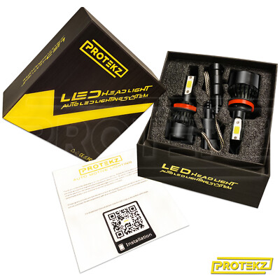 H13 9008 LED Headlight Kit Plug&Play High&Low Beam in One Bulb Turbo Cool Fan 6K