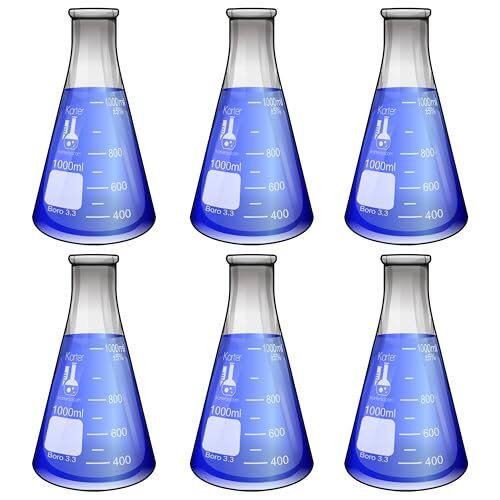 Glass Erlenmeyer Flask Set - 3 Sizes - 50, 150 and Assorted Sizes , Styles - Picture 33 of 43