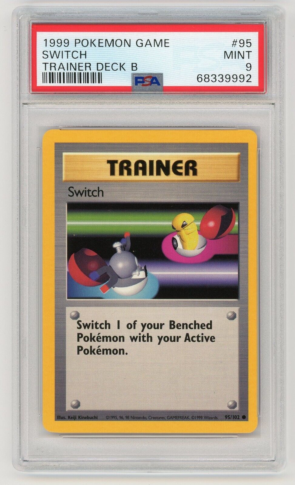 Pokemon Card Switch 95/102 Misty's Trainer Deck B Demo PSA 9 MINT