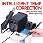 750W 2 in 1 Soldering Iron Station Hot Air Gun Desoldering Rework LED Digital UK