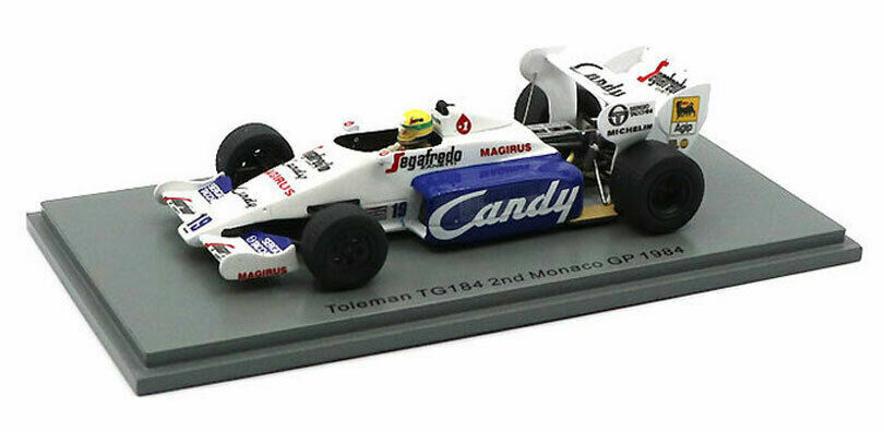 18-19シーズン フェルトンゲン 1 43 SPARK S2778 Toleman TG 184 Monaco GP 2nd 1984 #19 A.Senna